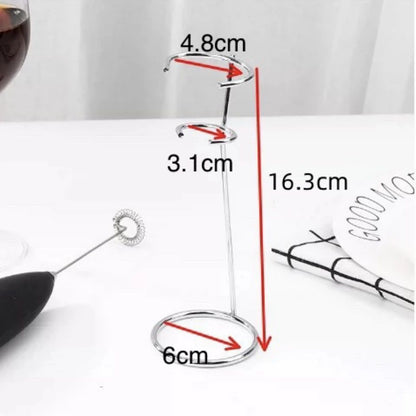 Handheld Milk Frother Stand & Egg Beater Holder | Mixer Rest Rack for Electric Frother, Whisk & Kitchen Counter Organize