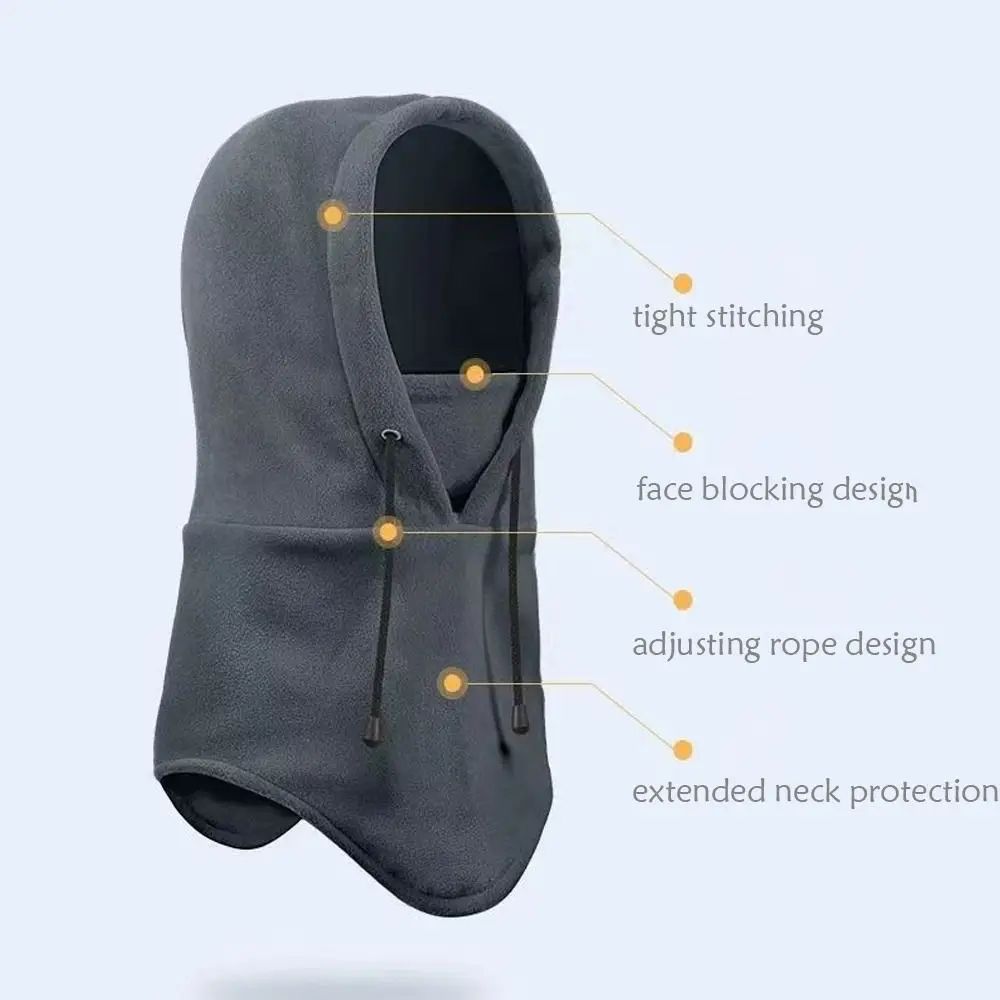 Polar Fleece Windproof Balaclava Winter Hat Full Face Ski Mask