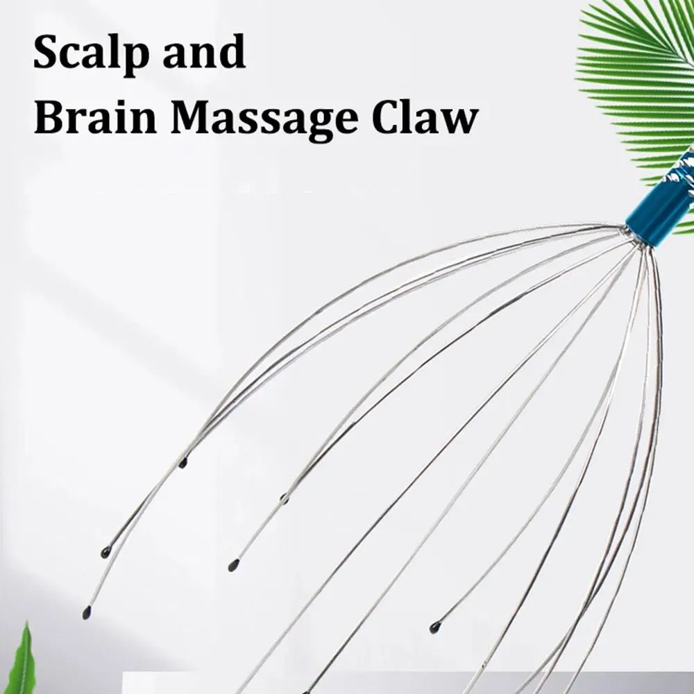 Octopus Scalp Massager Head Scratcher Claw | Relaxing Stress Relief Head Massage Tool for Hair Wash & Daily Use