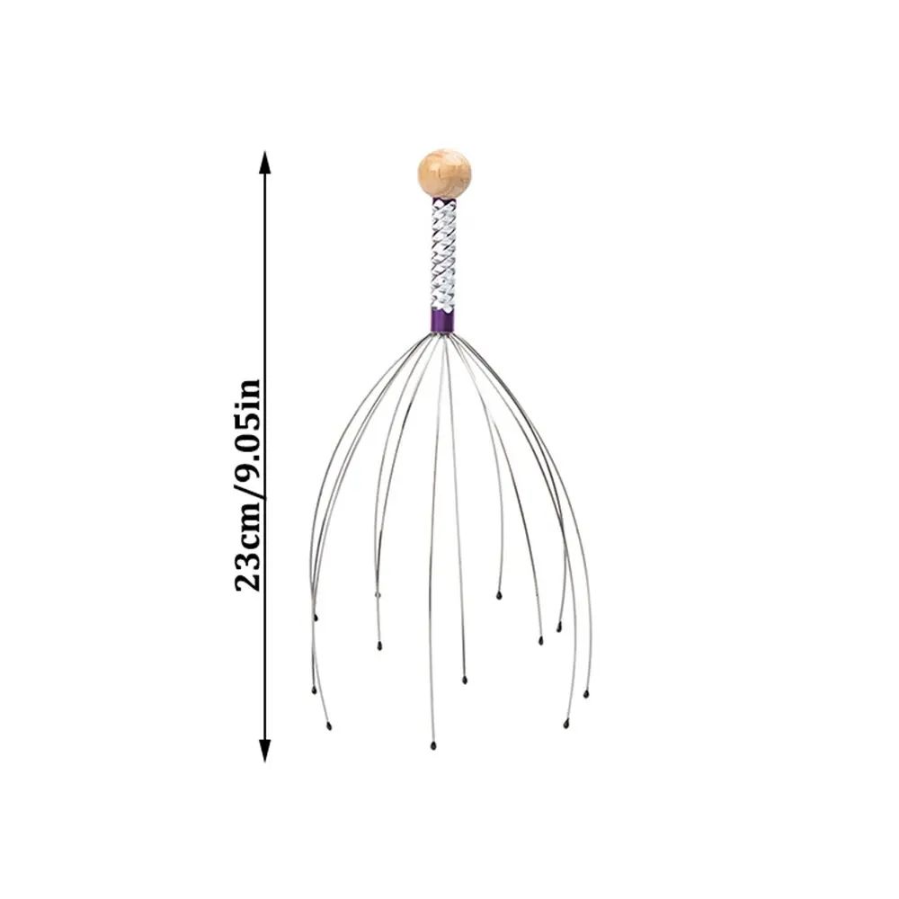 Octopus Scalp Massager Head Scratcher Claw | Relaxing Stress Relief Head Massage Tool for Hair Wash & Daily Use