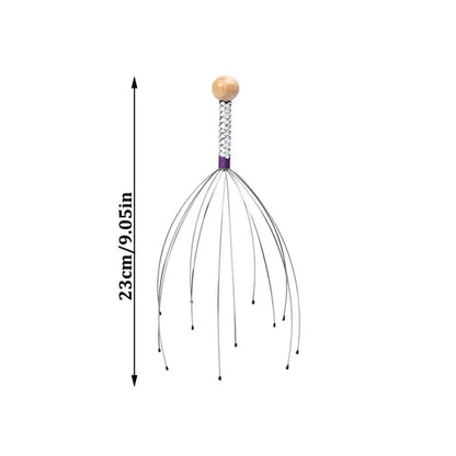 Octopus Scalp Massager Head Scratcher Claw | Relaxing Stress Relief Head Massage Tool for Hair Wash & Daily Use