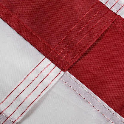 Heavy Duty Luxury US American Flag, Embroidered Stars, Sewn Stripes, Grommets Nylon, Premium Quality Flag