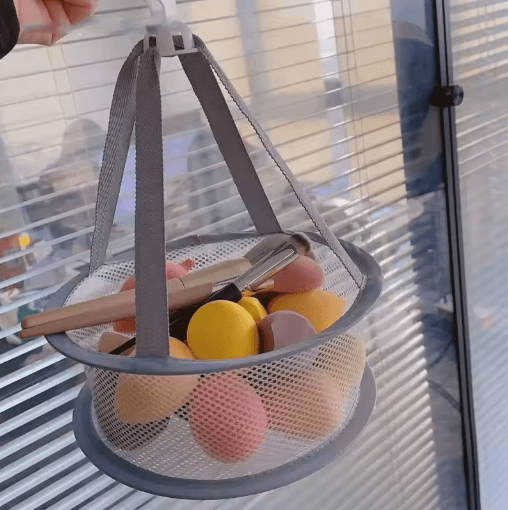 Mesh Makeup Brush Drying and Storage Bag Anti Deformation Air Dry Organizer