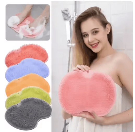 Anti Slip Shower Foot Massage Mat Suction Cup Bath Scrubber and Safety Mat