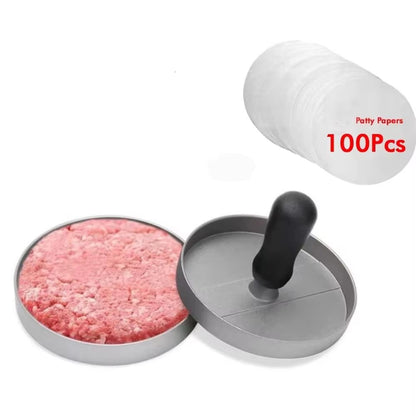 Aluminum Burger Press Patty Maker for Kitchen and BBQ Grill