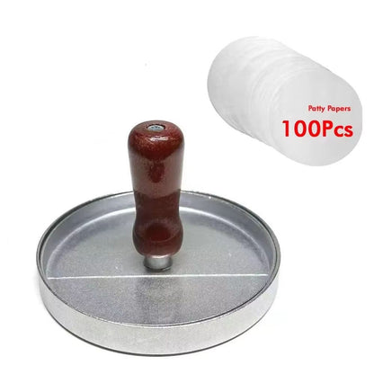 Aluminum Burger Press Patty Maker for Kitchen and BBQ Grill