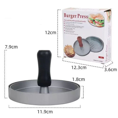 Aluminum Burger Press Patty Maker for Kitchen and BBQ Grill