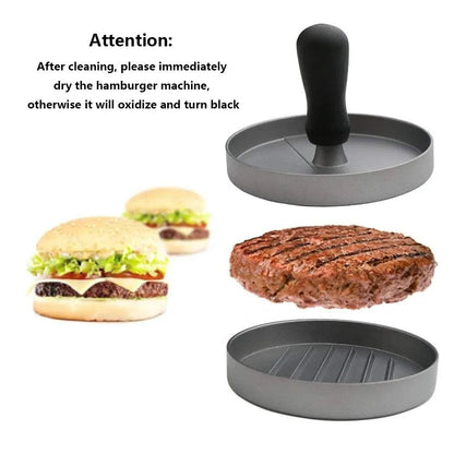 Aluminum Burger Press Patty Maker for Kitchen and BBQ Grill