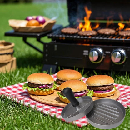 Aluminum Burger Press Patty Maker for Kitchen and BBQ Grill