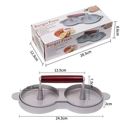 Aluminum Burger Press Patty Maker for Kitchen and BBQ Grill