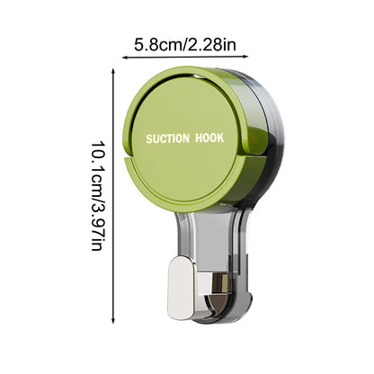 Strong Vacuum Suction Hooks No-Drill Traceless Adhesive Wall Hooks, Heavy Duty Hold for Bathroom Kitchen Door & Toilet