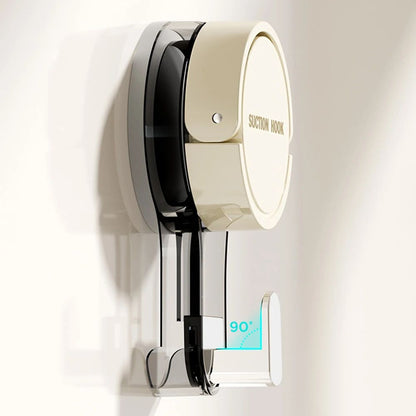 Strong Vacuum Suction Hooks No-Drill Traceless Adhesive Wall Hooks, Heavy Duty Hold for Bathroom Kitchen Door & Toilet