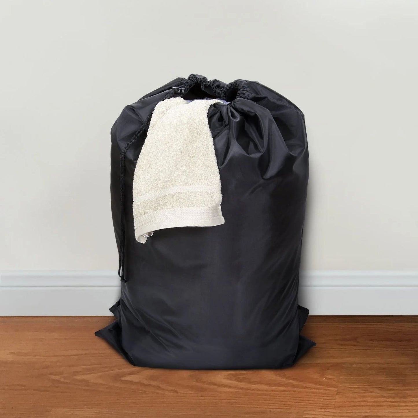 Foldable Laundry Backpack Hamper, Large Capacity Dirty Clothes Organizer Bag for Travel Dorm Gym, Drawstring Polyester