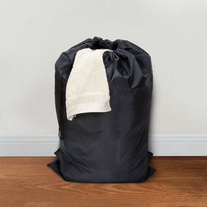 Foldable Laundry Backpack Hamper, Large Capacity Dirty Clothes Organizer Bag for Travel Dorm Gym, Drawstring Polyester