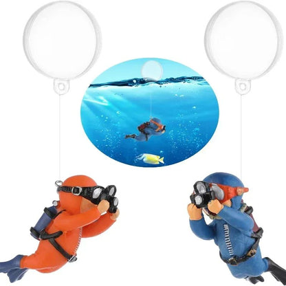Mini Diver Mermaid Aquarium Decor Set