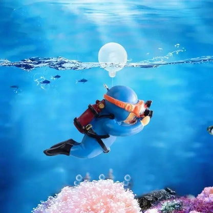 Mini Diver Mermaid Aquarium Decor Set
