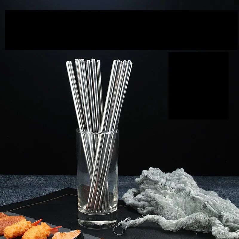 5 Pairs 304 Stainless Steel Chopsticks Reusable Non-Slip Dishwasher Safe, Modern Durable Food Grade Tableware Set