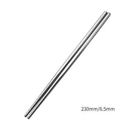 5 Pairs 304 Stainless Steel Chopsticks Reusable Non-Slip Dishwasher Safe, Modern Durable Food Grade Tableware Set