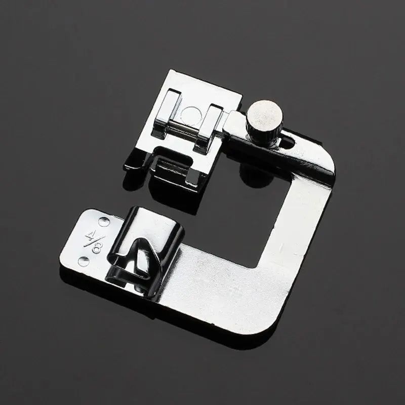 Rolled Hem Presser Foot Set 3/8 - 1 in for Sewing Machines, Multi-Size Edge Curling Press Foot Accessories for Home Use