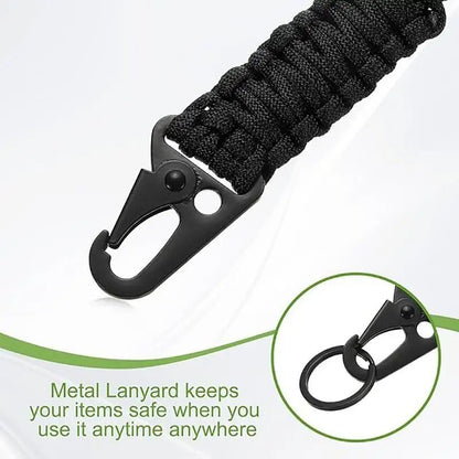 Heavy-Duty Tactical Paracord Lanyard Keychain