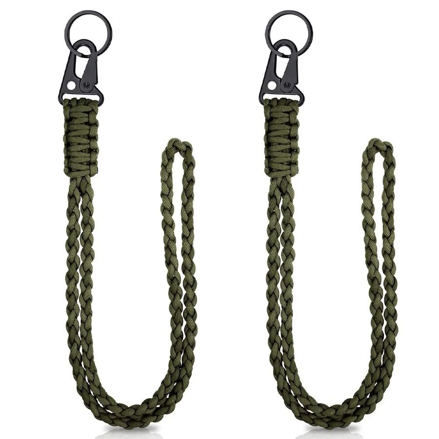 Heavy-Duty Tactical Paracord Lanyard Keychain