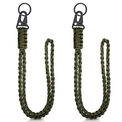 Heavy-Duty Tactical Paracord Lanyard Keychain