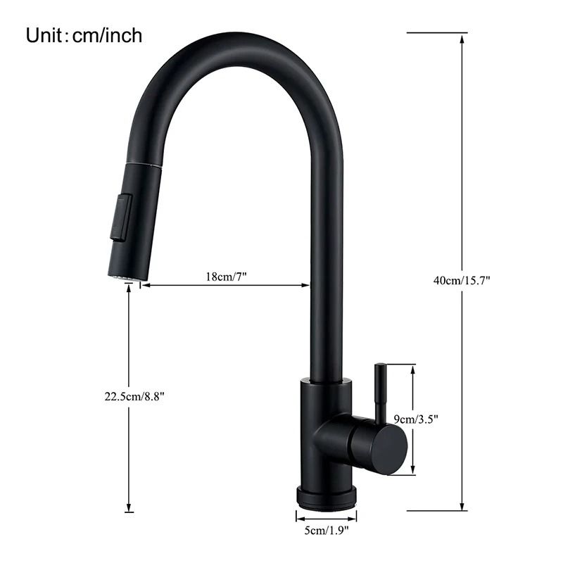 Pull Out kitchen faucet 360 Rotation Single Lever Hot and Cold Sink Mixer Tap