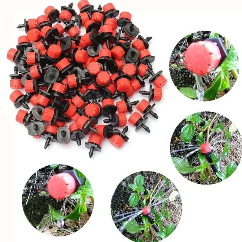 Adjustable 4/7mm Micro Drip Irrigation Emitters for Balconies, Gardens & Greenhouses (10–1000pcs)