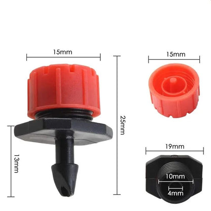 Adjustable 4/7mm Micro Drip Irrigation Emitters for Balconies, Gardens & Greenhouses (10–1000pcs)