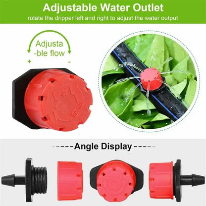 Adjustable 4/7mm Micro Drip Irrigation Emitters for Balconies, Gardens & Greenhouses (10–1000pcs)