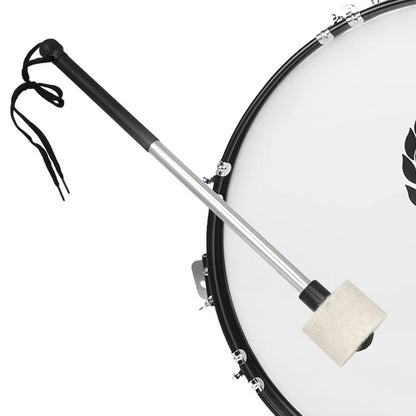 Marching Bass Drum Stick Mallet with Rope, Timpani Metal Drum Sticks, Professional Musical Instrument Accessories