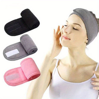 Wide Head Bands Adjustable Hairband for Bath Spa Makeup Shower Face Wash for Women Ladies