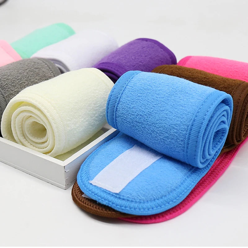 Wide Head Bands Adjustable Hairband for Bath Spa Makeup Shower Face Wash for Women Ladies