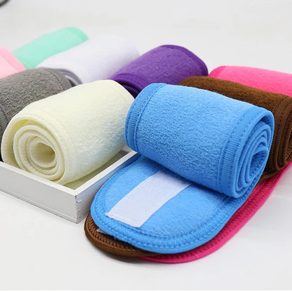 Wide Head Bands Adjustable Hairband for Bath Spa Makeup Shower Face Wash for Women Ladies