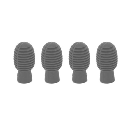 Portable Silicone Mute Drumstick, Silicone Drum Stick Practice Tip, Silent Practice Dampener Orange/Grey