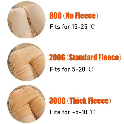 Womens Thermal Fleece Tights Seamless Fleece Lined Leggings for Cozy Winter Comfort