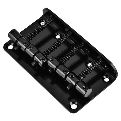 Top Load Black Electric Bass Bridge with Screws, Hex Wrench and String Bass Bridge for Musicians