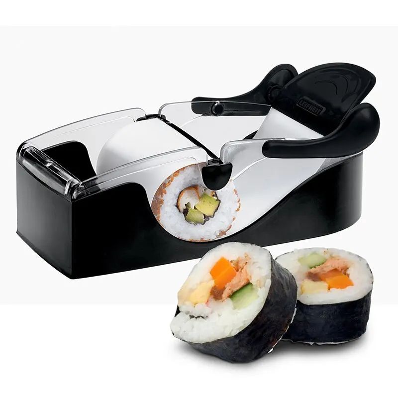 DIY Sushi Maker Mold Kit, Japanese Drum Roller for Seaweed Rice Rolls & Sushi Cake, Beginner Sushi Tool, Food-Grade PP
