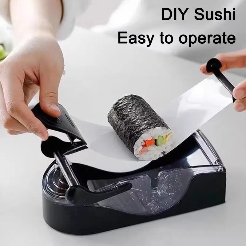 DIY Sushi Maker Mold Kit, Japanese Drum Roller for Seaweed Rice Rolls & Sushi Cake, Beginner Sushi Tool, Food-Grade PP