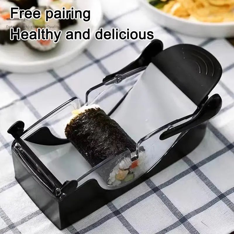 DIY Sushi Maker Mold Kit, Japanese Drum Roller for Seaweed Rice Rolls & Sushi Cake, Beginner Sushi Tool, Food-Grade PP
