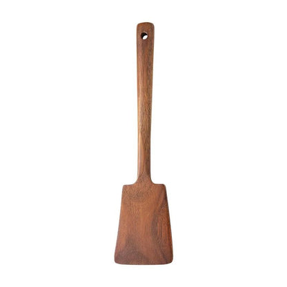 Wooden Spatula for Non-Stick Pans – Heat-Resistant Anti-Scald Cooking Utensil for Home Kitchen Stirring & Flipping
