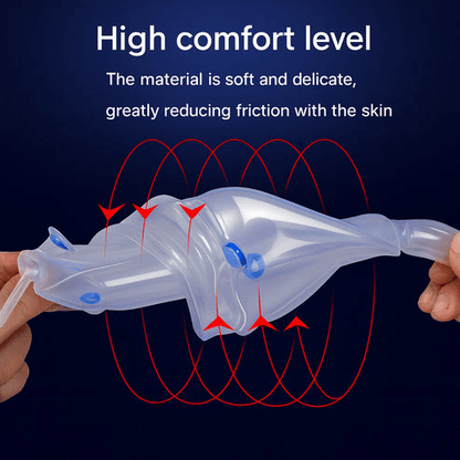 Silicone Urine Funnel Collector, Male Wearable Incontinence Pants, Urinal Leg Bag for Easy Use and Comfort