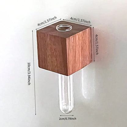 Wooden Magnetic Test Tube Vase for Fridge Decor – Mini Bud Vase & fridge magnet flower vase