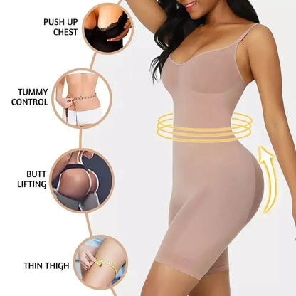 Seamless Tummy Control Shapewear Bodysuit Waist Cincher for Women