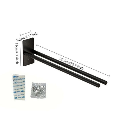 Wall Mounted Double Rod Towel Holder