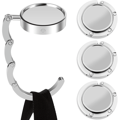 FoldEase Portable Bag Hanger Folding Handbag Hook Table Purse Holder