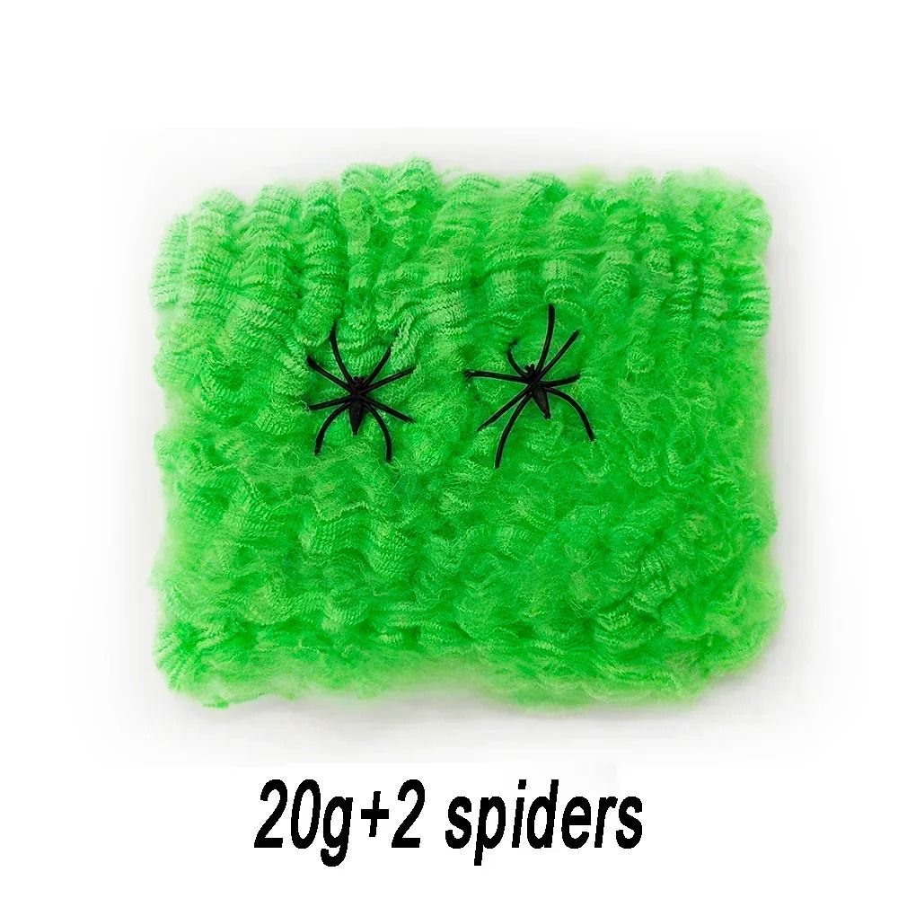 Halloween Spider Web Decoration Fake Spider Web Cotton Thread Haunted House Decor