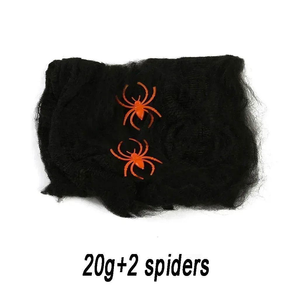 Halloween Spider Web Decoration Fake Spider Web Cotton Thread Haunted House Decor