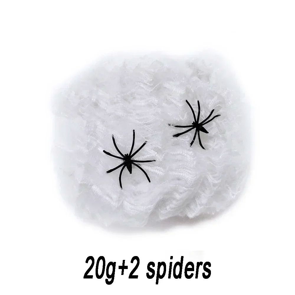 Halloween Spider Web Decoration Fake Spider Web Cotton Thread Haunted House Decor