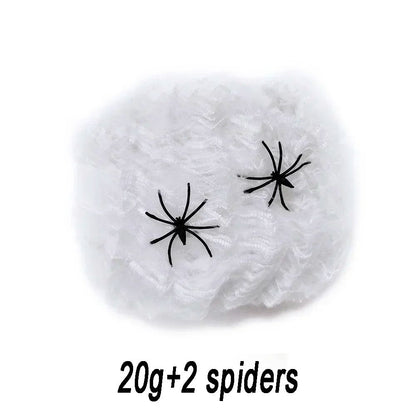 Halloween Spider Web Decoration Fake Spider Web Cotton Thread Haunted House Decor